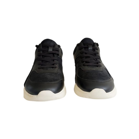 Everlane Shoes - O by Everlane Black The Trainer Lace-Up Leather Sneakers  Women's Sz 10 Men's  8